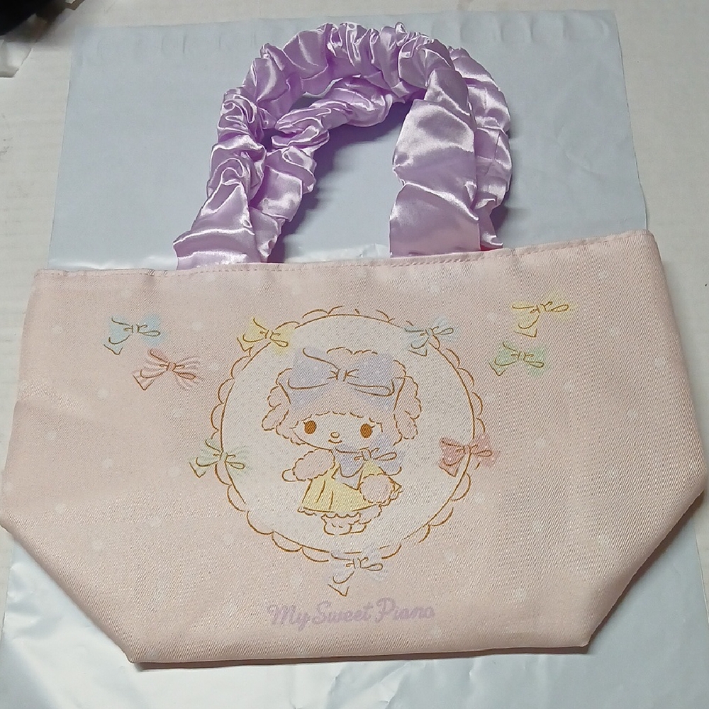 Sanrio My Sweet Piano Small Fabric Tote Bag Purse Official Japan 2022 Kawaii